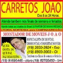 Carretos de Valinhos para Guaruja, Santos, Bertioga.